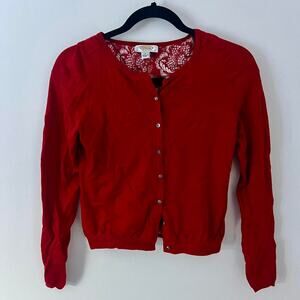 90s cashmere cardigan red cashmere